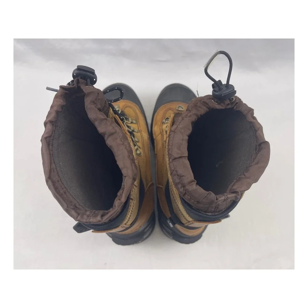 Sorel Conquest Mens Waterproof Winter Boots 400g Thinsulate Tan Black Size 10‎